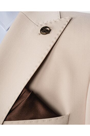 Suit Sartoria Ssa 2610 Düz Kumaş Yelekli & Duble Paça Takım