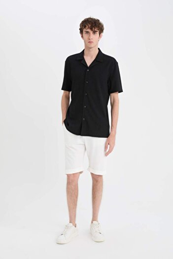 DeFacto Polo Neck Modern Fit Short Sleeve Shirt - C4125AX24SM