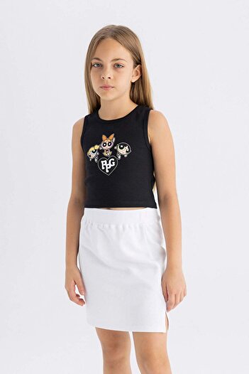 DeFacto Kız Çocuk PowerPuff Girls Bisiklet Yaka Atlet C5951A824HS