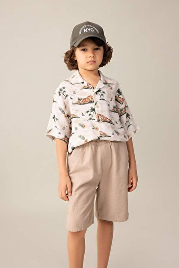 DeFacto Boy's Linen Shorts - C5469A824SM