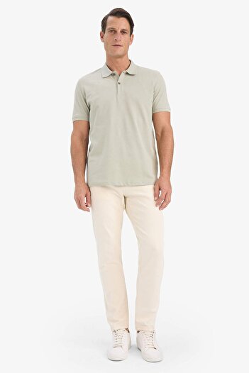 DeFacto 100% bavlna Regular Fit Polo výstřih s krátkým rukávem Basic Plain Pique Fabric Tričko C1293AX24SP