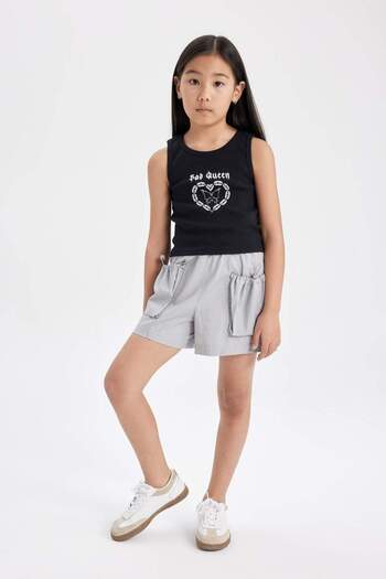 DeFacto Girl's Cotton Pocket Shorts C0281A824HS