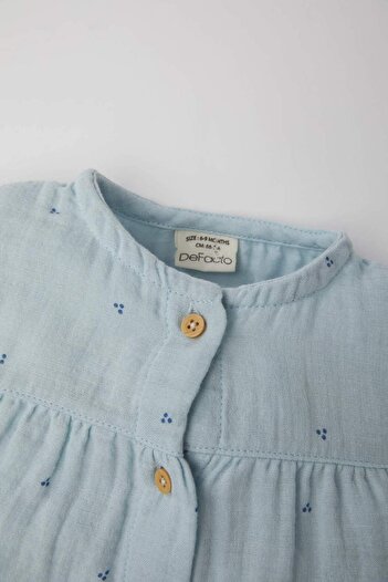 DeFacto Baby Girl Newborn Short Sleeve Polka Dot Muslin Jumpsuit C2670A524SM