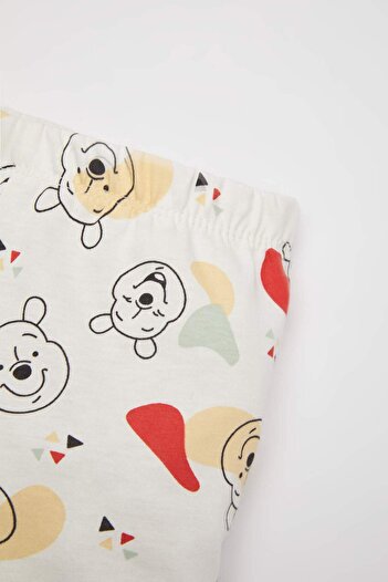 DeFacto Erkek Bebek Disney Winnie The Pooh Kısa Kollu Şortlu Penye Pijama Takımı C1506A524HS