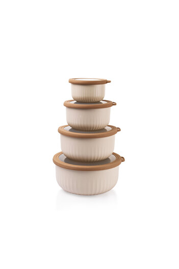 Schafer Ashley 4-Piece Round Storage Set - Cream