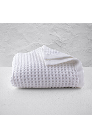 Püskül Tekstil Luxury Bath Towel 1Pcs, Waffle Weaving, 100% Cotton, High Quality, Quick Drying Bath Towels