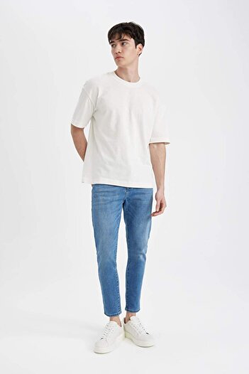 DeFacto Skinny Crop Fit Skinny Comfortable Fit Regular Waist Extra Skinny Leg Jean Trousers C9744AX24SP