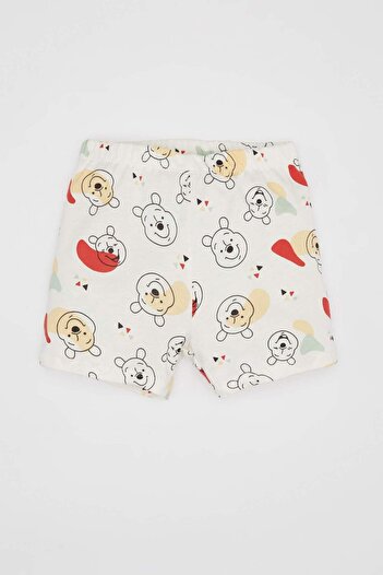 DeFacto Erkek Bebek Disney Winnie The Pooh Kısa Kollu Şortlu Penye Pijama Takımı C1506A524HS