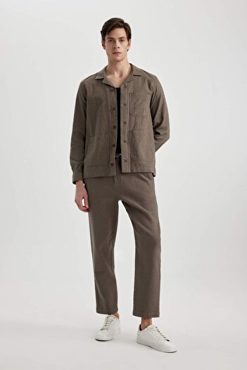 DeFacto Cotton Regular Fit Pocket Trousers - B4138Ax24Sp