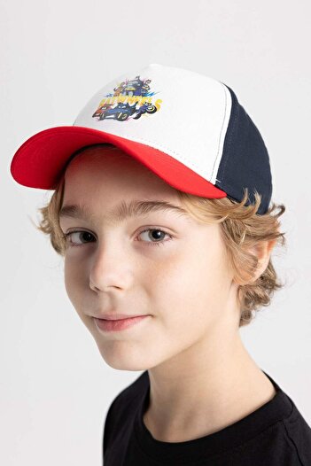 DeFacto Boy's Batwheels Cotton Baseball Basketball Cap C0551A824Sm