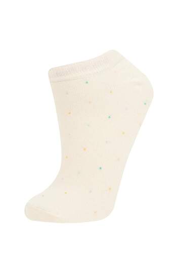 DeFacto Women's 3-Pack Cotton Booties Socks B6039Axns