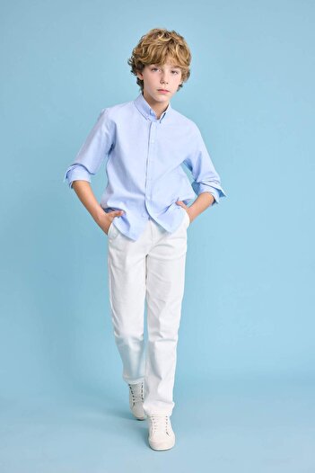 DeFacto Boy's Standard Leg Gabardine Trousers B7623a824sp