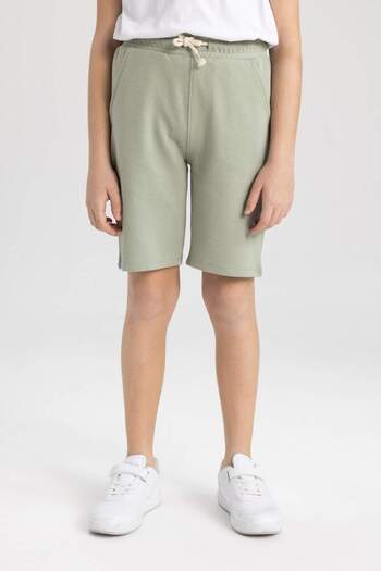 DeFacto Boy's Basic Plain Bermuda Shorts C1446A824Sm