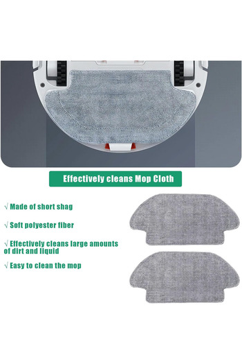 forester tech mehmet ali ormancı Xiaomi Mi Robot Vacuum Mop P-mop Pro (Προσοχή: Συμβατό με το μοντέλο styj02ym) Φίλτρο Hepa, Σετ βούρτσας-7 τεμάχια