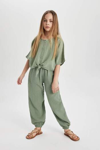 DeFacto Girl's Cotton Trousers B5044A824Sm