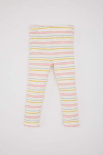 DeFacto Kız Bebek Disney Mickey & Minnie Pijama Takımı Fitilli Kaşkorse Bisiklet Yaka Kısa Kollu Üst Beli La
