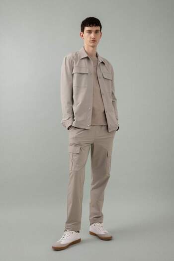 DeFacto Jogger Summer Fabric Pants with Cargo Pockets All Direction Stretching Drawstring Straight Leg B6580Ax24Sp