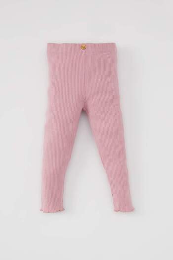 DeFacto Baby Girl Straight Leg Ribbed Camisole Basic Leggings Z4676A224Sp