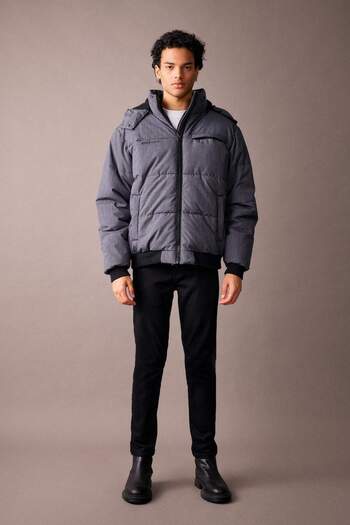 DeFacto Removable Hood down Coat with Zipper Pocket Fleece Lined A2559Ax23Wn
