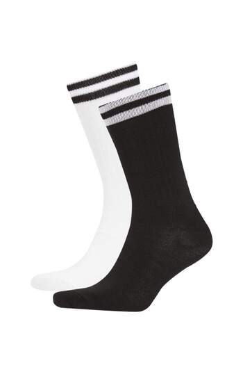 DeFacto Men's Seamless 2-Piece Bamboo Long Socks A6066Axns