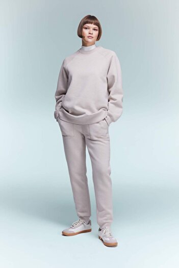 DeFacto Oversize Wide Fit Crew Neck Χοντρό Basic Απλό Φούτερ V2697AZ23WN