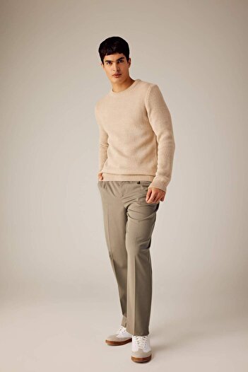 DeFacto Standard Fit Regular Cut Crew Neck Sweater X5157Az23Wn