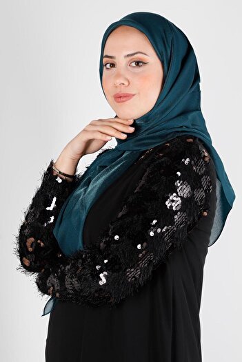 Alvina ALVINA 8126 Model Parili Banded Scarf