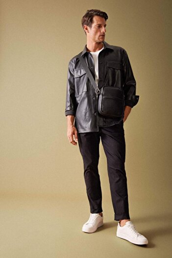 DeFacto Gabardine Trousers Tailored Regular Fit Double Leg with Pockets A5115Ax23Au