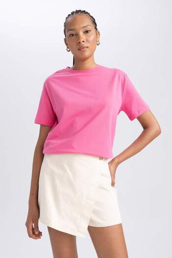 DeFacto Regular Fit Kısa Kollu Tişört B0642AXNS