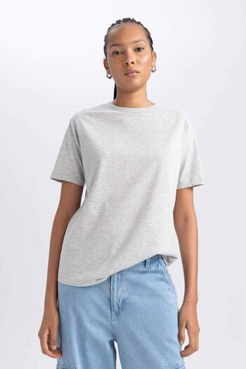 DeFacto Tričko Regular Fit s krátkým rukávem B0642AXNS