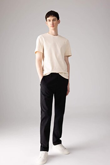 DeFacto Regular Fit Zipper Pocket Straight Leg Gabardine Trousers B2088Ax23Au