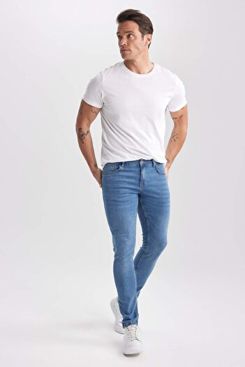 DeFacto Carlo Skinny Fit Екстра вузький крій, нормальна талія, екстра вузькі штанини, джинси A2876AX23SM