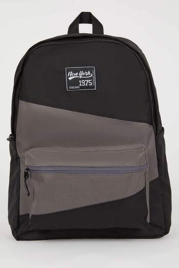 DeFacto Unisex-Schulrucksack aus wasserdichtem Stoff A9333AXNS