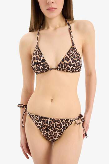 DeFacto Fall in Love Regular Fit Leopar Desenli Bikini Altı A0696AX23SM