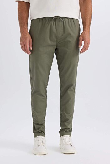 DeFacto Yazlık Jogger Chino Pantolon Beli Bağcıklı Cepli Düz Paça Z9933AZ23SP