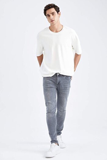 DeFacto Super Skinny Extra Slim Fit Κανονική μέση Εξαιρετικά στενό παντελόνι Jean Z2957AZ22AU