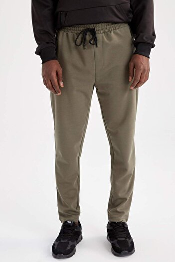 DeFacto Defactofit Jogger Sweatpants Slim Fit Tight Fit Elastic Waist with Pockets Straight Leg S3309Az22Sp