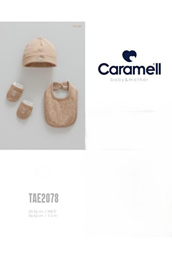 Caramell My Baby Kumsal 4-Piece Set Accessory Gloves Apron Beanie Very Cool Very Cool 2078 Brown