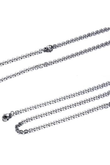 Chavin 2 mm Gray Long 75 Cm. Men's Steel Chain Dr38-2