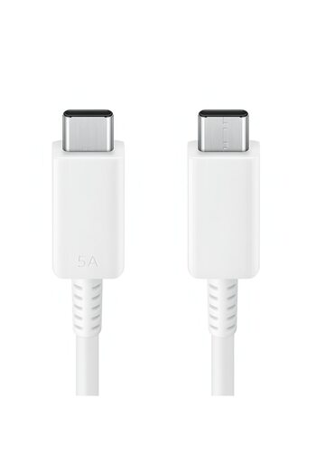 Samsung Usb-c To Usb-c Cable, 1m, 45w Charging, 100w PD, Fast Transfer, White