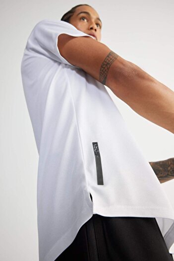 DeFacto DeFactoFit Slim Fit Crew Neck Heavy Fabric Αθλητικό κοντομάνικο μπλουζάκι V2887AZ21AU