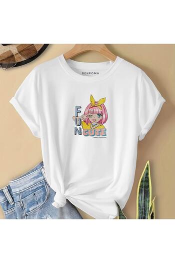 BENROMA In Cart 6 and Above Purchases Get 1 T-Shirt as a Gift - Fun Cut Printed Children's T-Shirt