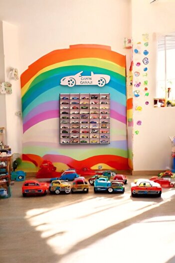 wudie Toy Car Rack 50's (Suitable for Hotwheels Cars)