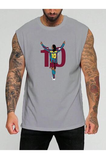 BENROMA Football Player Printed Sleeveless T-Shirt
