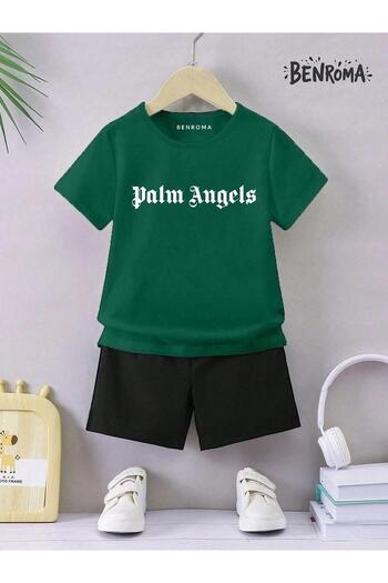 BENROMA Unisex Kids Shorts Set - Character Printed