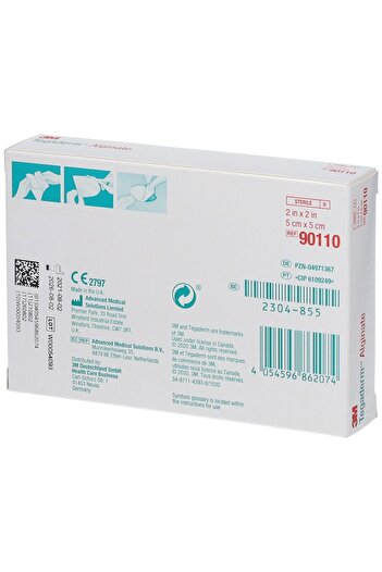 3M Tegaderm™ Alginate Dressing is a highly absorbent dressing used for wounds that secrete moderate to heavy fluids.