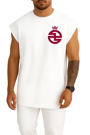 Bahriyeli Collection Oversize Al-Kholood Club Saudi Pocket Design Unisex Sports Singlet