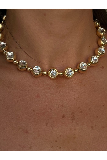Twinssis Accessories Crystal Stone Choker Necklace