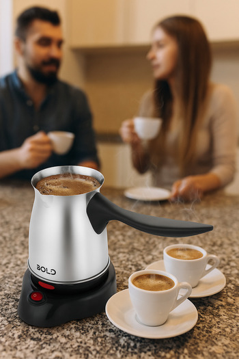 BOLD Pazaraza Electric Coffee Pot Turkish Coffee Machine Wireless Use