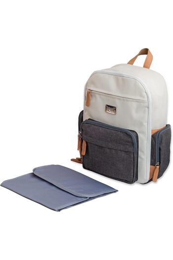 Moon Rocco Diaper Backpack, Waterproof, With Multiple Pockets, Changing Pad, Stroller Stra